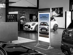Superslim Freestanding Double-Sided Digital Posters 43"