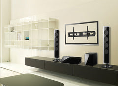 Add Vision lockable landscape wall mount for screens up to VESA 800x400, shown installed on a wall for secure display.
