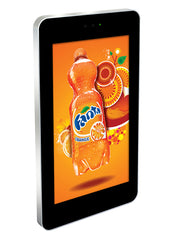 Outdoor LCD display by Add Vision with white background, showcasing a sleek digital screen designed for outdoor advertising and signage.
