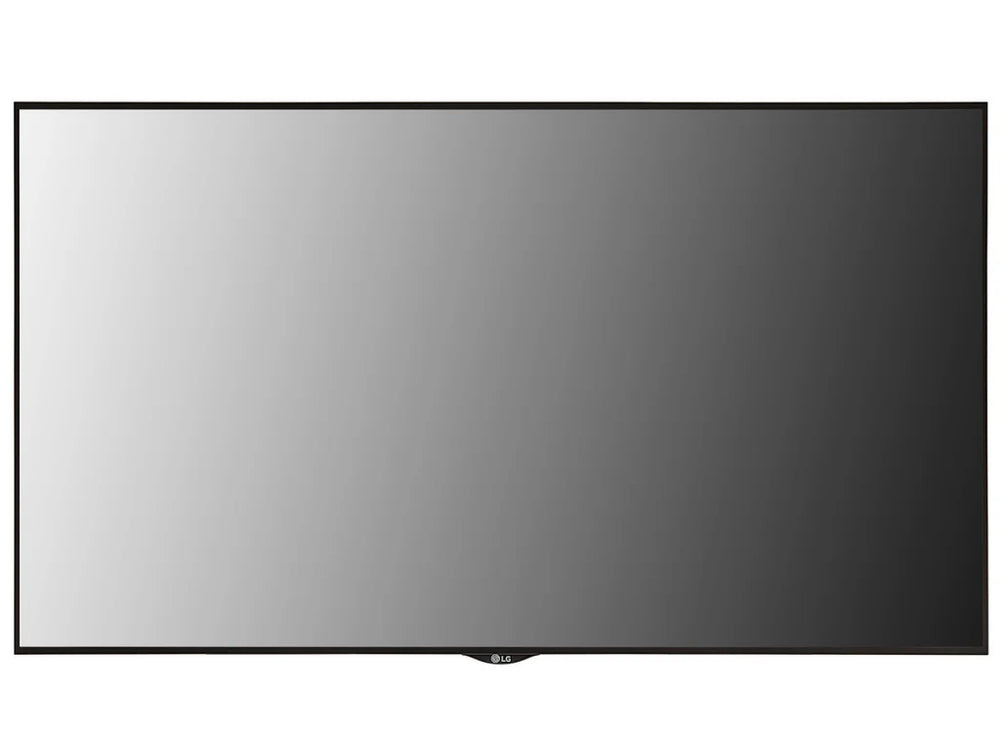 LG 49XS4P-B 49-inch Ultra High Brightness Display by Add Vision, showcasing vibrant window-facing signage with bright, clear visuals.