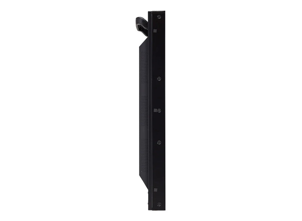 LG 49XS4P-B 49-inch ultra high brightness display by Add Vision, showing vibrant, window-facing digital signage in a commercial setting.