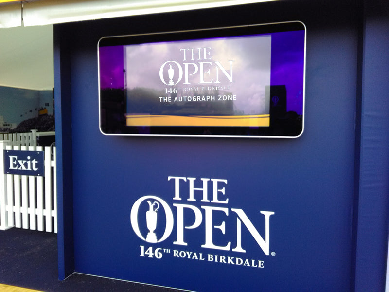 Outdoor LCD display by Add Vision showing vibrant digital signage content in an outdoor environment.