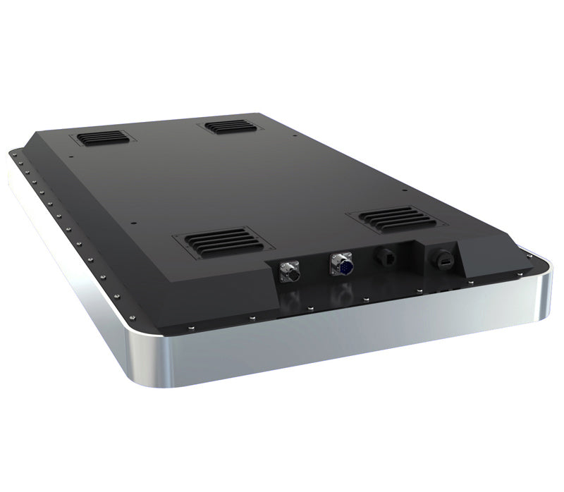 Outdoor LCD display by Add Vision with a white background, showcasing a sleek, high-resolution digital signage screen.