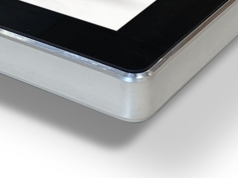 Slimline Pro advertising display by Add Vision on a white background, showcasing sleek digital signage equipment.