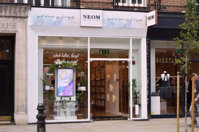Add Vision Ultra High Brightness window display showing vibrant LED lighting and colorful graphic signage.